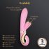 G-Vibe GRabbit - G-spot vibrator - oplaadbaar, 3 motoren - siliconen, roze