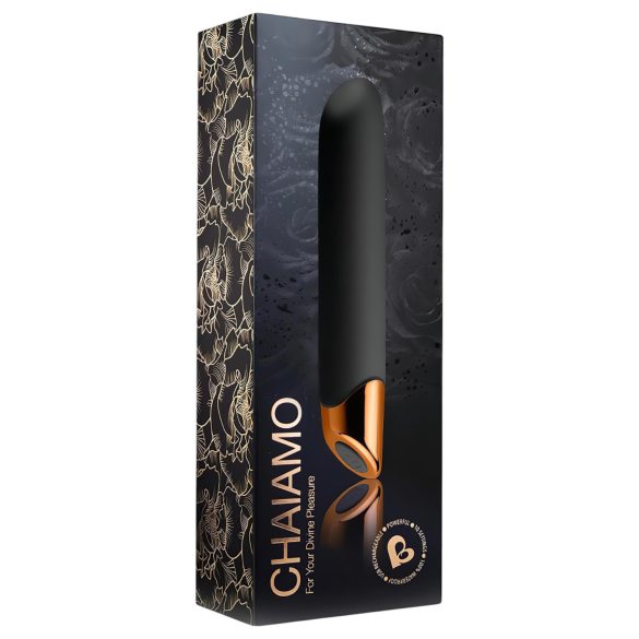 Chaiamo - oplaadbare vibrator - waterdicht - zwart