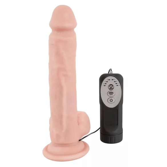 Medical Thrusting - vibrator met zuignap - stotend roterend - huidkleurig