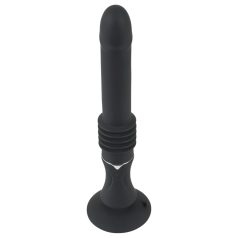 You2Toys Fucking Machine - zuignap stotende vibrator (zwart)