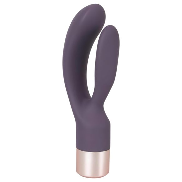 You2Toys Elegant Double - oplaadbare vibrator met clitorisarm (paars)