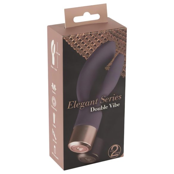 You2Toys - Vibrator met clitorisstimulator - oplaadbaar - paars