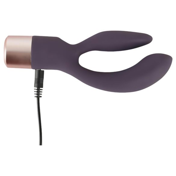 You2Toys - Vibrator met clitorisstimulator - oplaadbaar - paars