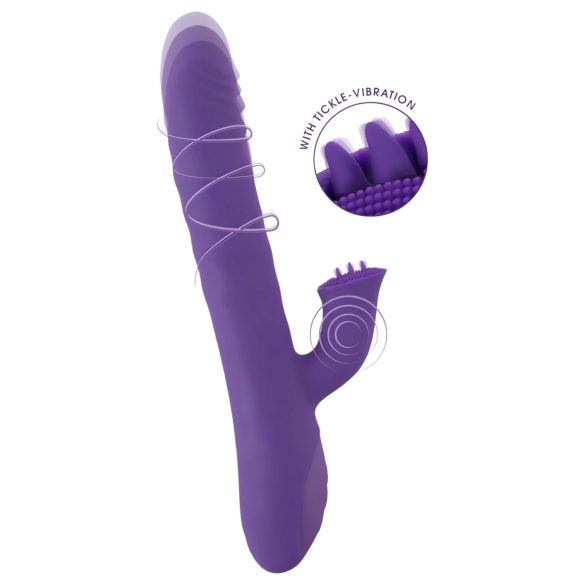 Smile Pearl - vibrator met parels - stootfunctie - paars