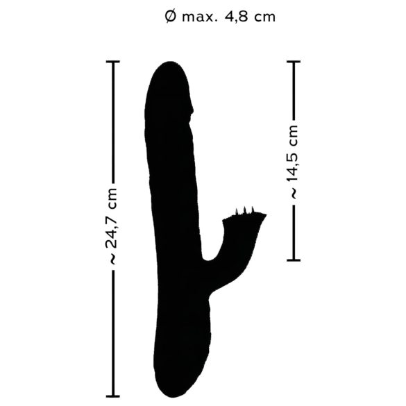 Smile Pearl - vibrator met parels - stootfunctie - paars