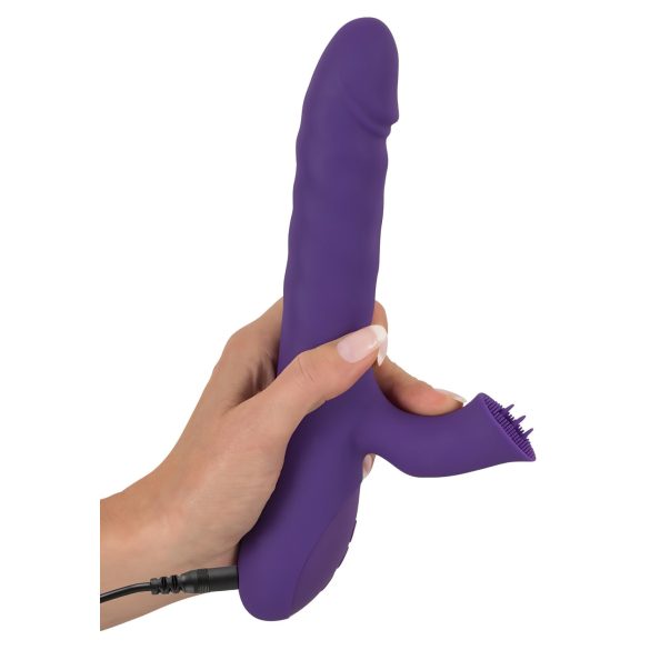Smile Pearl - vibrator met parels - stootfunctie - paars