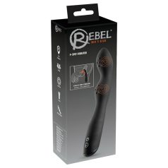 Rebel P-Spot - 2 motorige prostaat vibrator (zwart)