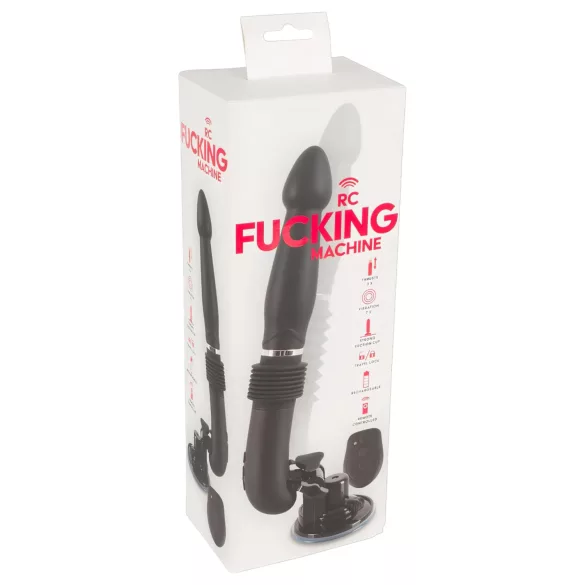 You2Toys - seksspeelgoed machine - oplaadbare stoot vibrator - zwart