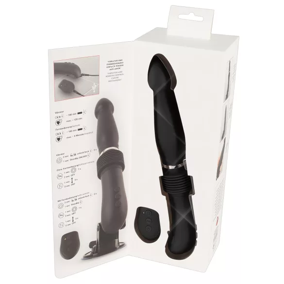 You2Toys - seksspeelgoed machine - oplaadbare stoot vibrator - zwart