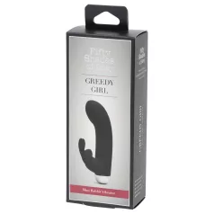   Vijftig tinten grijs Greedy Girl - konijnen G-spot vibrator (zwart)