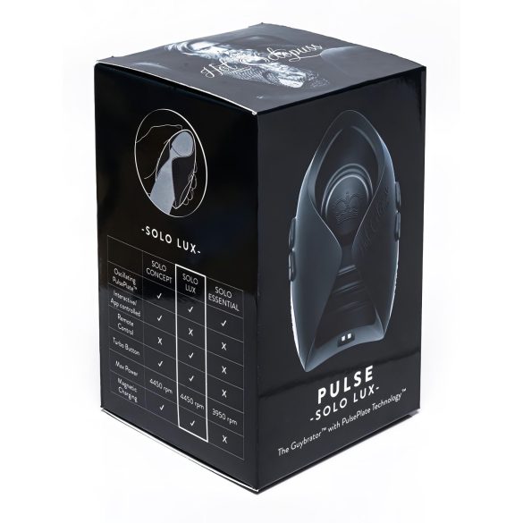 Hot Octopuss Pulse Solo Lux - draadloze masturbator (zwart)
