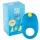 ROMP Juke - vibrerende penisring - waterdicht - blauw