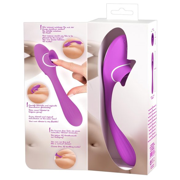 You2Toys - vibrator met 2 functies - oplaadbaar - paars