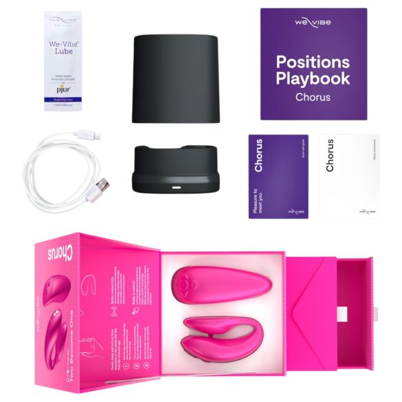 We-Vibe Chorus - oplaadbare, slimme duo-vibrator (roze)