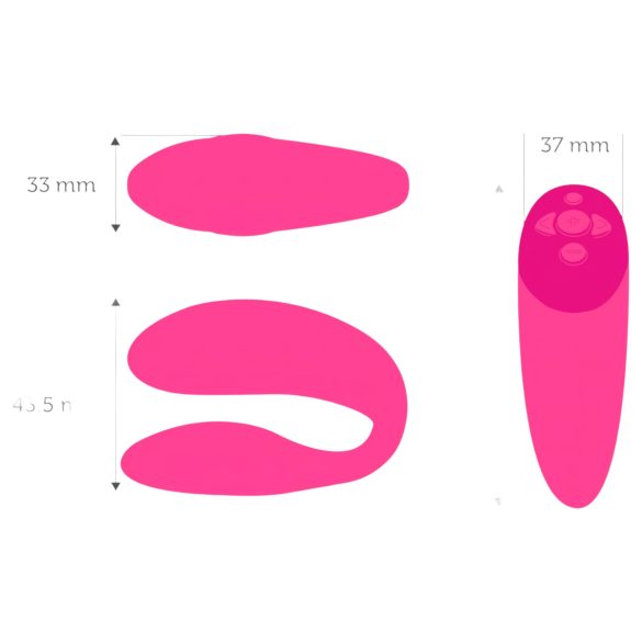 We-Vibe Chorus - oplaadbare, slimme duo-vibrator (roze)