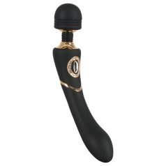   Cleopatra Wand - oplaadbare, waterdichte massager vibrator (zwart)