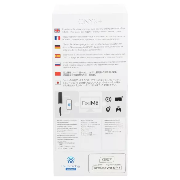 Kiiroo Onyx+ - interactieve masturbator - zwart