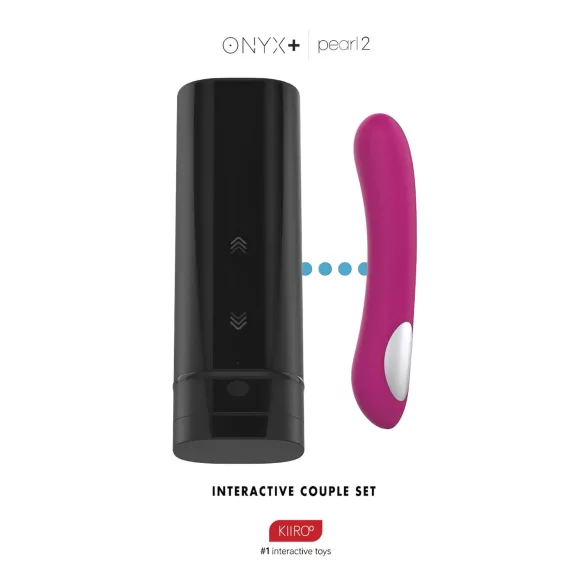 Kiiroo Onyx+ & Pearl 2 - set voor koppels - masturbator en vibrator