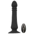 Black Velvets - anale vibrator met stootfunctie - oplaadbaar - zwart