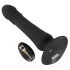 Black Velvets - anale vibrator met stootfunctie - oplaadbaar - zwart