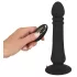 Black Velvets - anale vibrator met stootfunctie - oplaadbaar - zwart