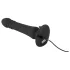 Black Velvets - anale vibrator met stootfunctie - oplaadbaar - zwart