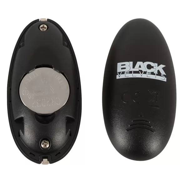 Black Velvets - anale vibrator met stootfunctie - oplaadbaar - zwart