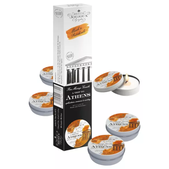 Petits Joujoux Athens - massagekaars - muskus parfum - set 5x43ml