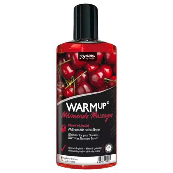 JoyDivision - verwarmende massageolie - kers - 150ml