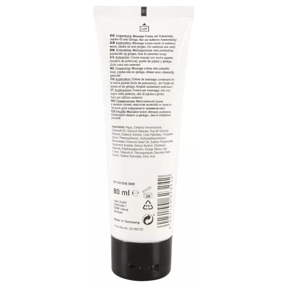 Staal erectie - peniscrème - bevordert erectie - 80ml