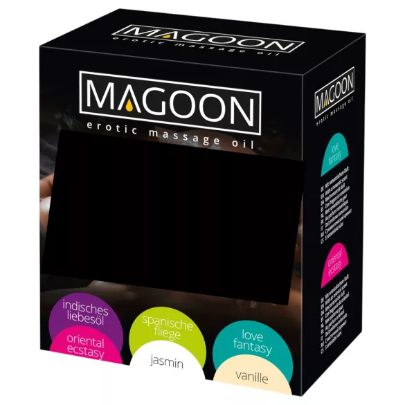 Magoon-massageoliën in set (6 stuks à 100 ml)