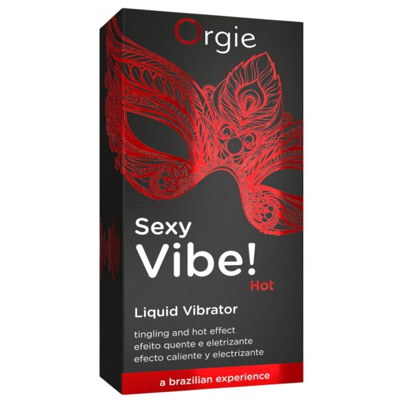 Orgie - vloeibare vibrator - verwarmend en aardbei - 15ml