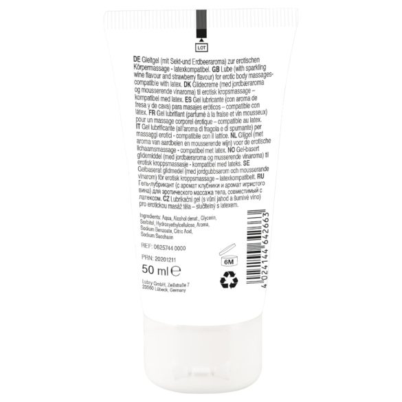 Lick it! - eetbare glijmiddel - 2in1 aardbei champagne - 50ml