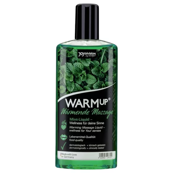 JoyDivision WARMup - massageolie - verwarmend - munt - 150ml