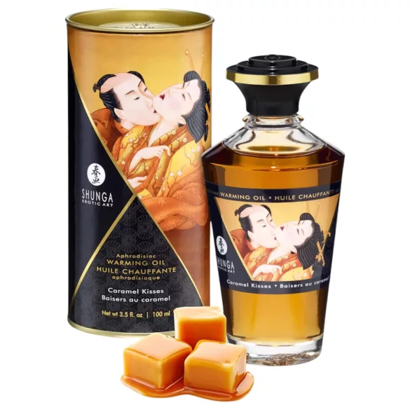 Shunga - verwarmende massageolie - karamel - 100ml