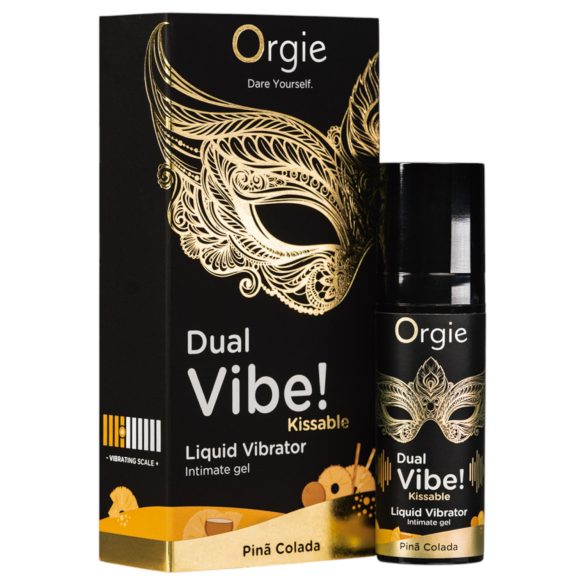 Orgie Dual Vibe! - vloeibare vibrator - Pinã Colada (15ml)