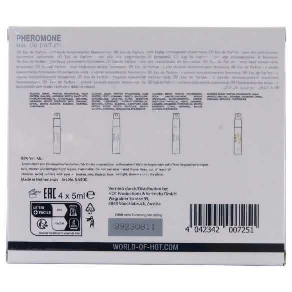HOT LMTD - feromonen parfum set voor vrouwen - 4x5ml