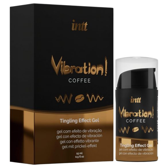 Intt Vibration! - vloeibare vibrator - koffie smaak - 15ml