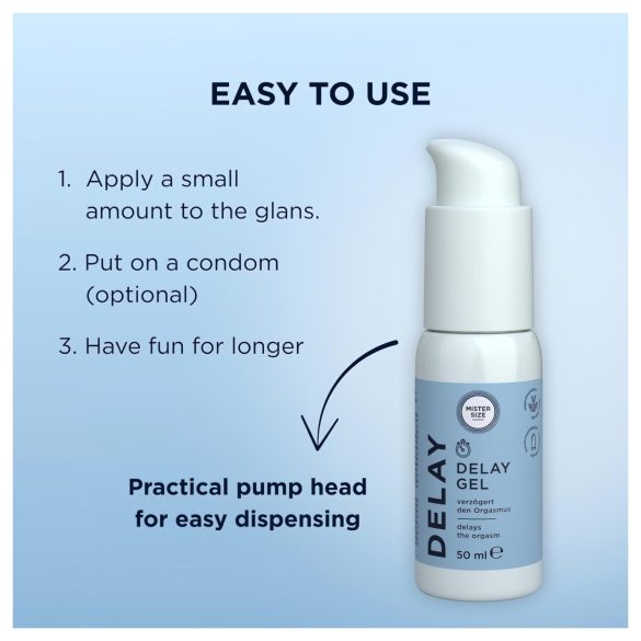 Mister Size - uitgestelde orgasme gel - 50ml