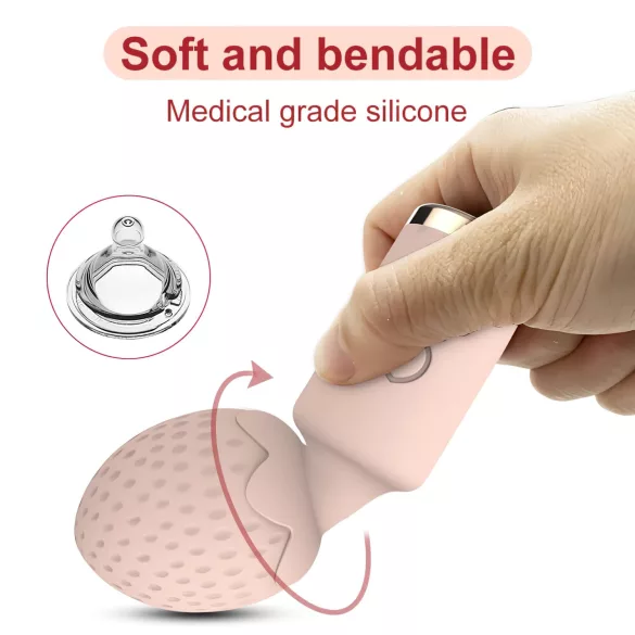 Sunfo Strawberry - mini vibrator - waterdicht massager - roze