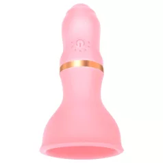 Sunfo - draadloze borst vibrator - roze