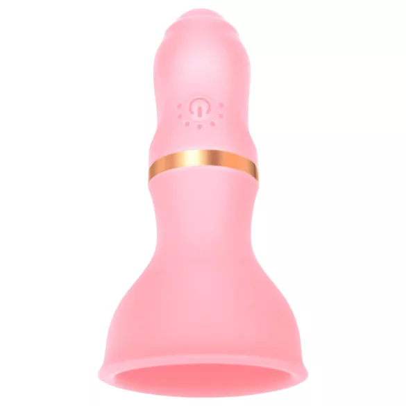 Sunfo - draadloze borst vibrator - roze