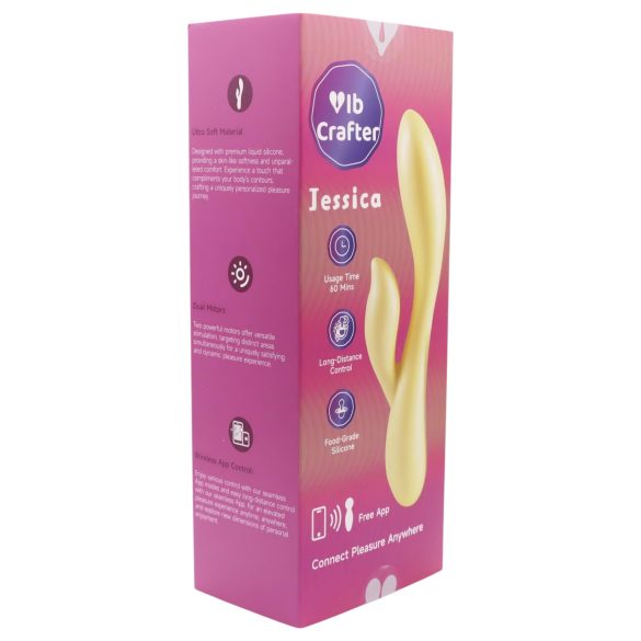 LP Jessica - slimme vibrator met clitorisstimulatie (geel)