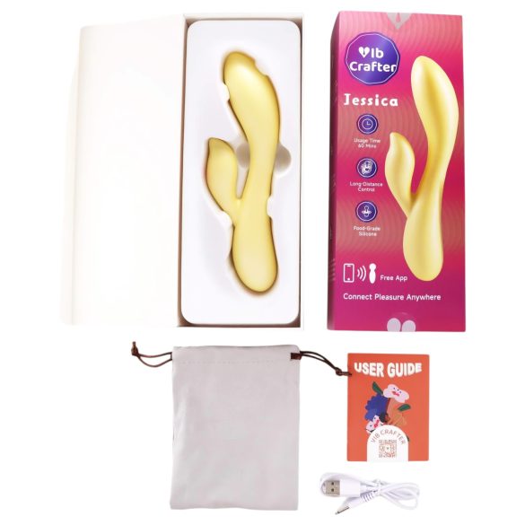 LP Jessica - slimme vibrator met clitorisstimulatie (geel)