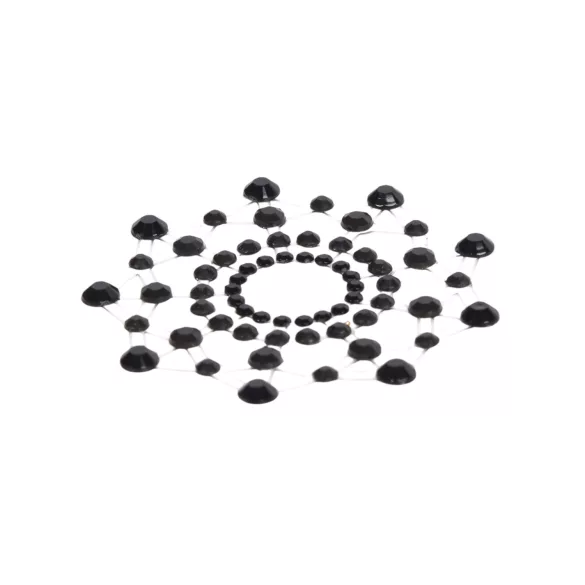Bimbóplakkers met strass steentjes - zwart