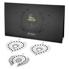 Glitter diamanten - intieme sieradenset - 3-delig - zwart