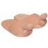 Pluche pantoffel - penisvorm - beige