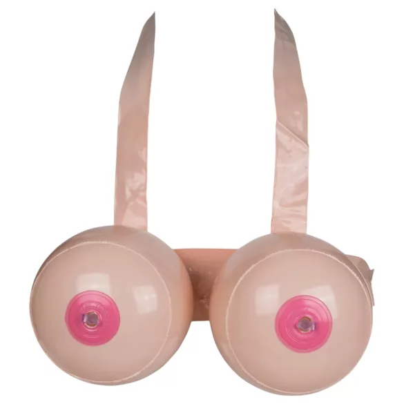 Boob Battle - opblaasbare strap-on borsten - naturel