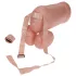 Cock Fighting - opblaasbare strap-on dildo - huidkleur