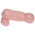 Cock Fighting - opblaasbare strap-on dildo - huidkleur